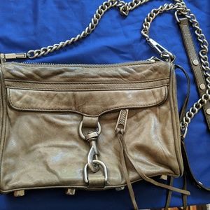 Rebecca Minkoff small gray crossbody purse